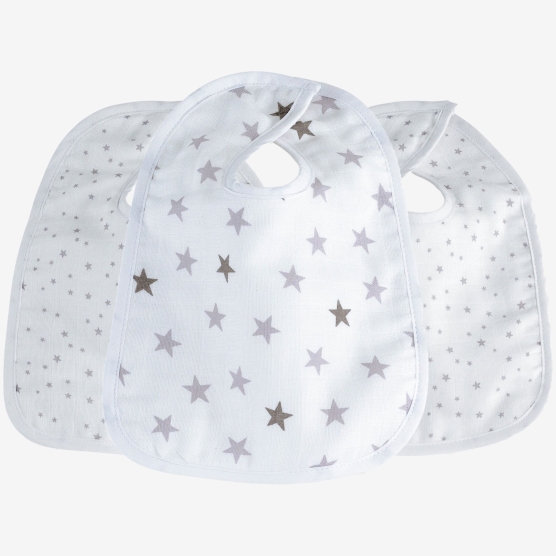 Set de 3 baberos - Sueños de estrellas