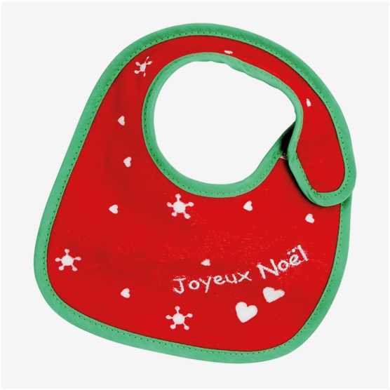 Conjunto de 2 babetes de Natal para recém-nascido