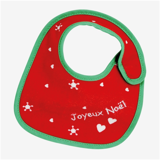Set of 2 Christmas birth bibs