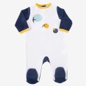 Pijama de bebé com lua e pássaros Pijama de bebé com lua e pássaros