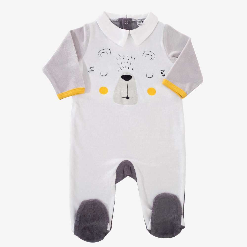 Pijama com cabeça de urso Pijama com cabeça de urso