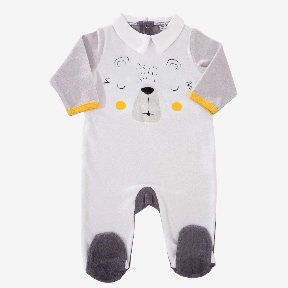 Pyjama met berenkopje Pyjama met berenkopje
