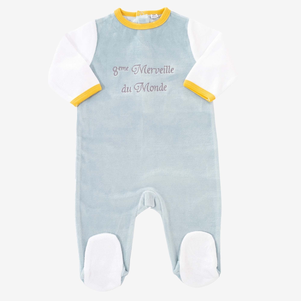 Blauwe babypyjama Blauwe babypyjama