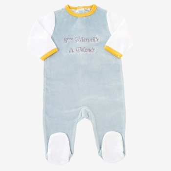 Blauer Baby-Schlafanzug