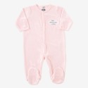 Pijama de bebé «Só a Mamã, o Papá e Eu» cor-de-rosa
