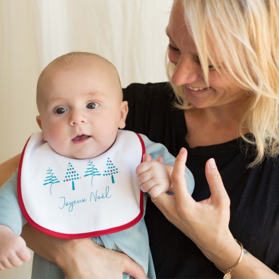 Set of 2 newborn bibs - Christmas
