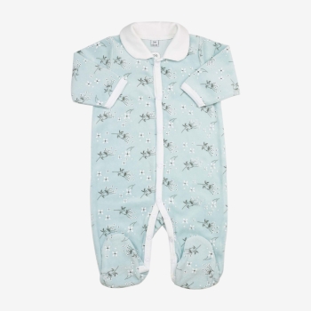 Pijama manta azul cielo cuello claudine Pijama manta azul cielo cuello claudine