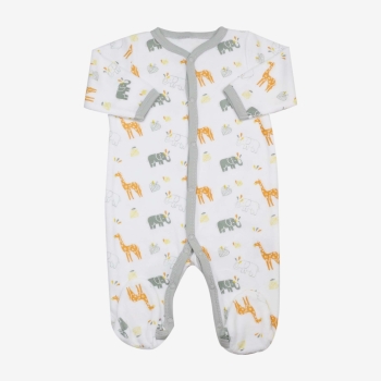 Pijama de terciopelo bebé jungla Pijama de terciopelo bebé jungla