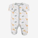 Pijama de veludo para bebé com tema de selva