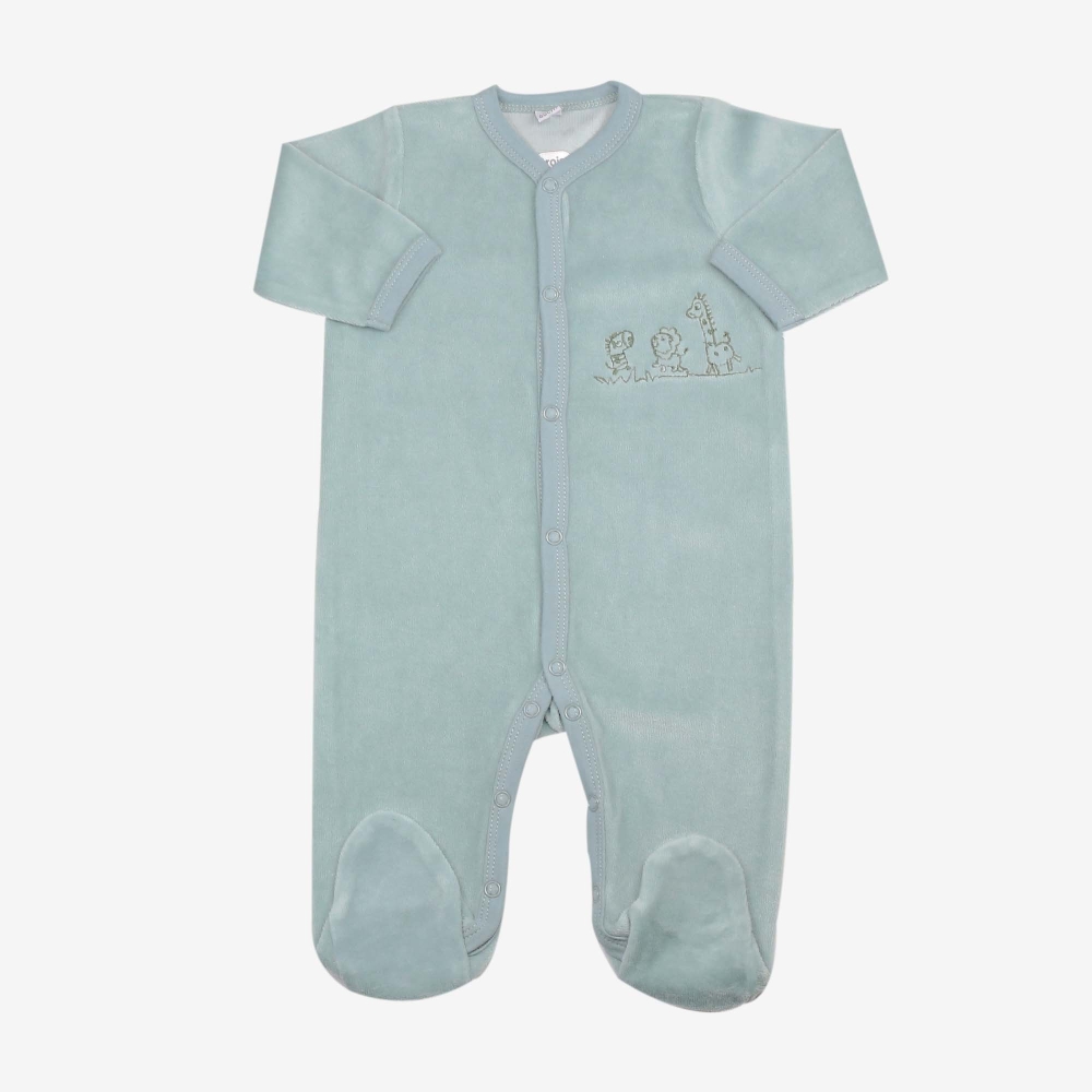 Light green baby pajamas