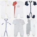 Set of baby velour pajamas