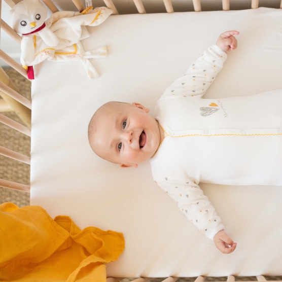 Set of baby velour pajamas
