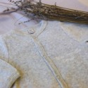 Pijama de bebé em malha mesclada grossa Pijama de bebé em malha mesclada grossa