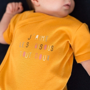 Pretty summer bodysuit on baby