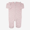 Roze katoenen geribbeld babyslaappakje Roze katoenen geribbeld babyslaappakje