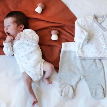 Birth kit 3 pieces - Mottled Gray Trois Kilos Sept - 4
