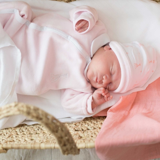 pigiama bambina rosa sophie con apertura incrociata