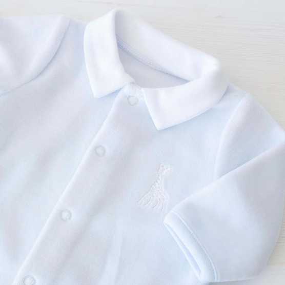 pijama macio azul