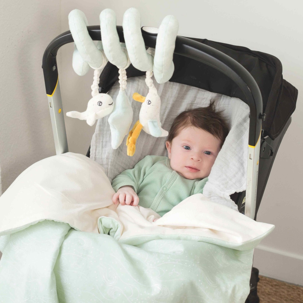 reversible blanket with wide Nova baby