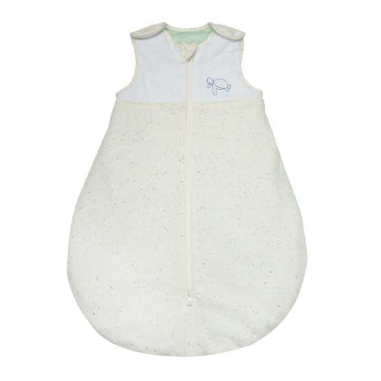 Saco de dormir mesclado com uma tartaruga bordada na parte superior