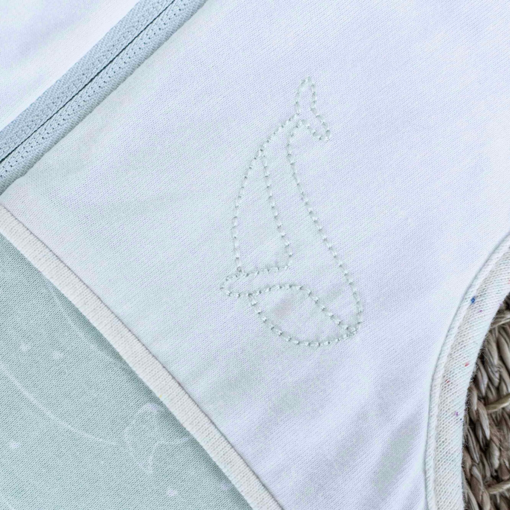 zoom embroidery whale milky green sleeping bag birth off nova zoom embroidery whale milky green sleeping bag birth off nova