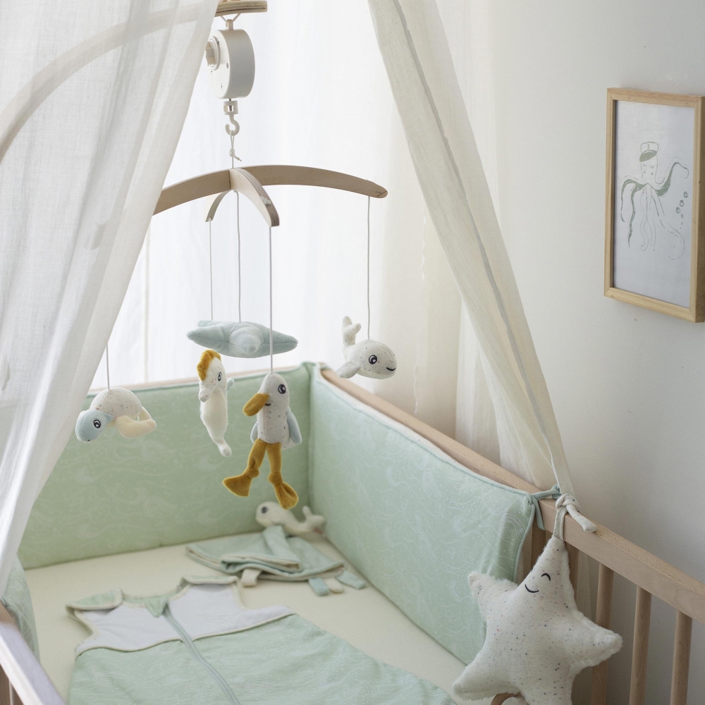 beige ster met groen babydekbedset beige ster met groen babydekbedset