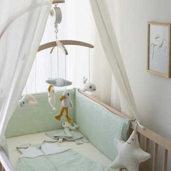estrela bege com conjunto de roupa de cama verde para bebé estrela bege com conjunto de roupa de cama verde para bebé