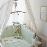 estrela bege com conjunto de roupa de cama verde para bebé estrela bege com conjunto de roupa de cama verde para bebé