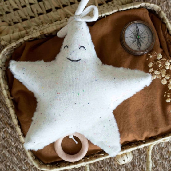 speckled beige musical starfish