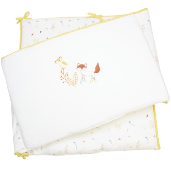 Protector de cuna con bonito bordado del bosque Protector de cuna con bonito bordado del bosque