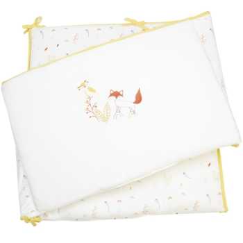 Protector de cuna con bonito bordado del bosque Protector de cuna con bonito bordado del bosque