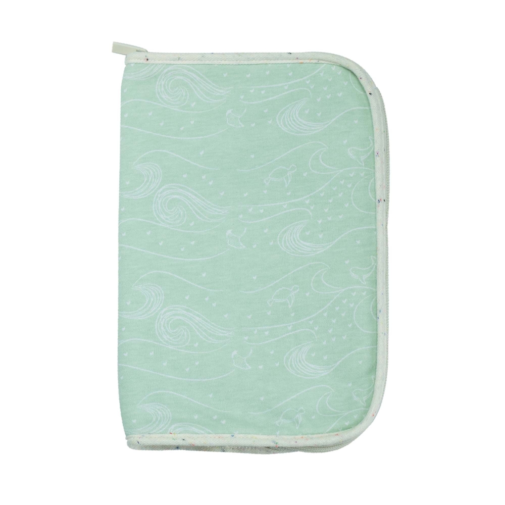 product photo of health record book cover in aqua nova green