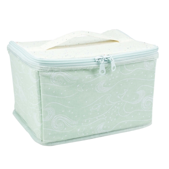 Mint green and heathered beige vanity Au large de Nova, product photo