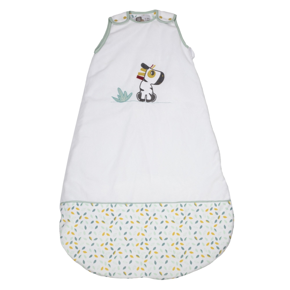 Baby sleeping bag in velour tog 2 zebra