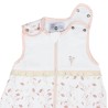 Abertura com molas de pressão e fecho de correr do saco-cama para recém-nascido em algodão biológico Rose & Lili Abertura com molas de pressão e fecho de correr do saco-cama para recém-nascido em algodão biológico Rose & Lili