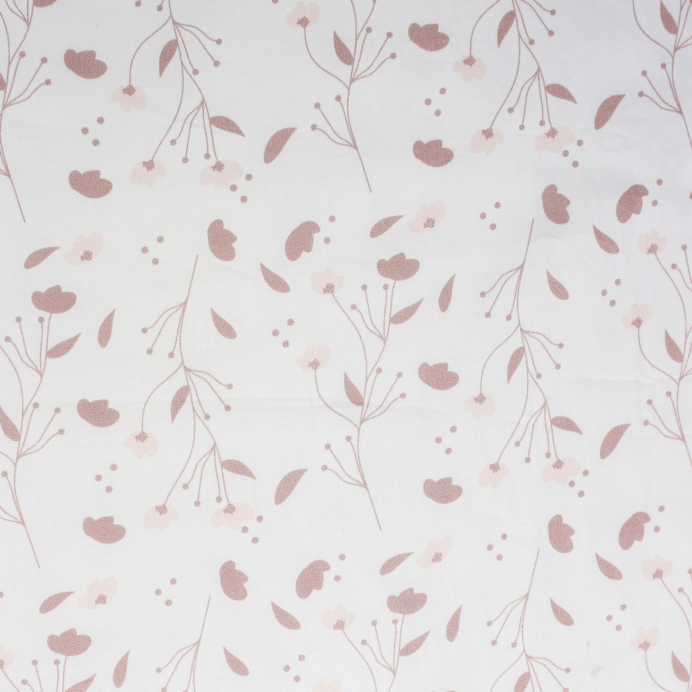 zoom materiaal en bloemenprint van de geboorte slaapzak in biologisch katoen Rose & Lili zoom materiaal en bloemenprint van de geboorte slaapzak in biologisch katoen Rose & Lili
