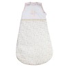 Saco de dormir para bebé de 90 cm com estampado floral sobre fundo branco - Rose & Lili Saco de dormir para bebé de 90 cm com estampado floral sobre fundo branco - Rose & Lili