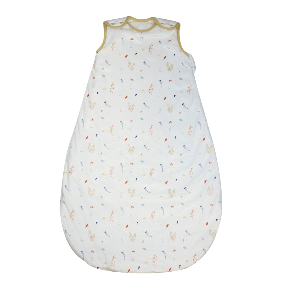 Large 90cm white sleeping bag with hide-and-seek in the forest pattern