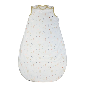 Large 90cm white sleeping bag with hide-and-seek in the forest pattern
