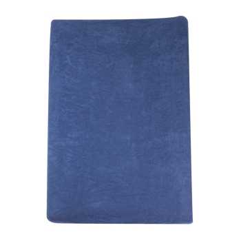 Capa para colchão muda-fraldas em tecido turco azul-marinho