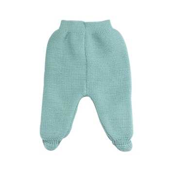 broekje in gebreid saliegroen productfoto achterkant