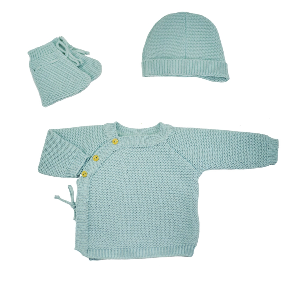 sage green newborn layette photo product 3 pieces