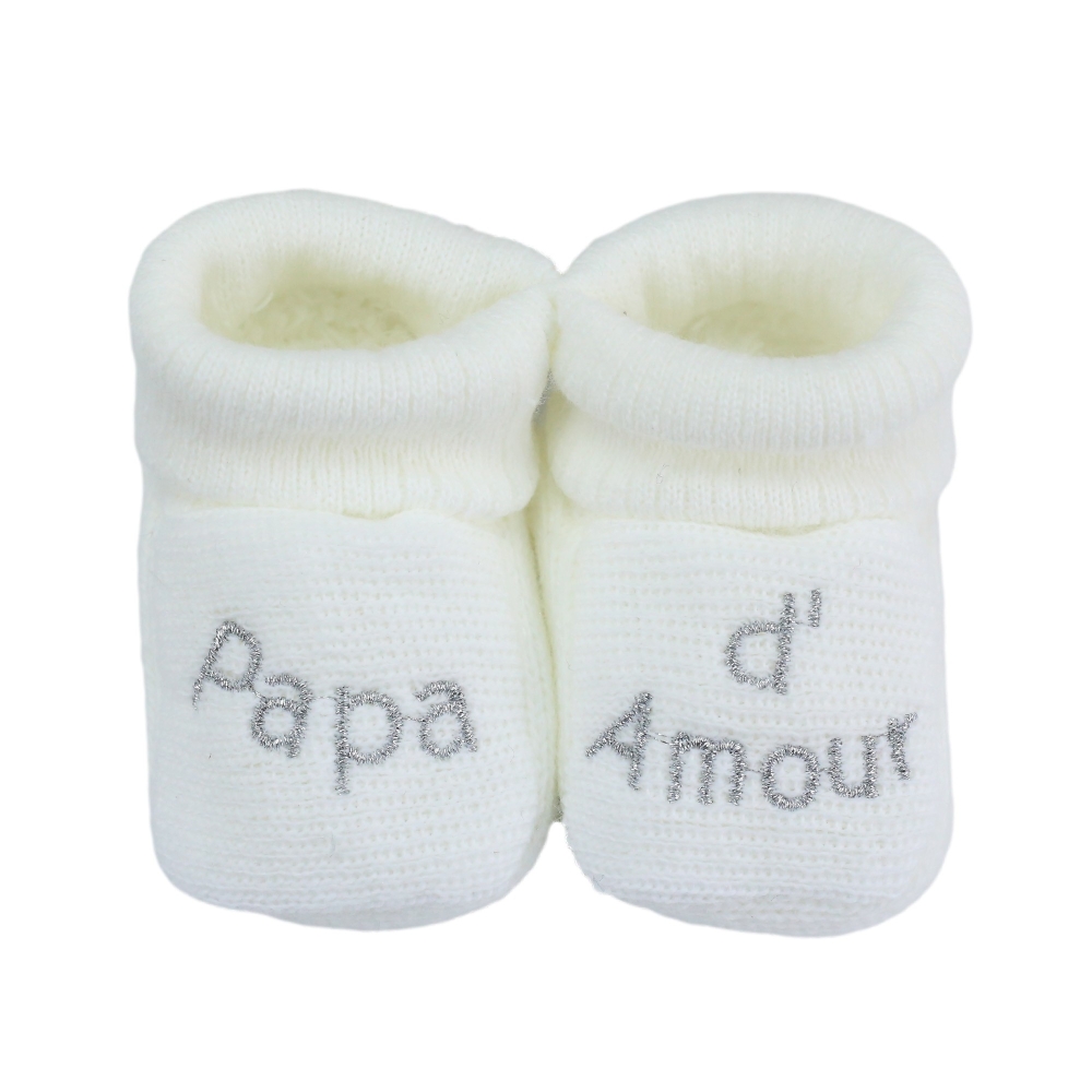 babyslofjes papa d'amour wit babyslofjes papa d'amour wit