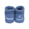 Babyschuhe Mama d'amour blau Babyschuhe Mama d'amour blau
