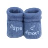 babyslofjes papa d'amour blauw babyslofjes papa d'amour blauw