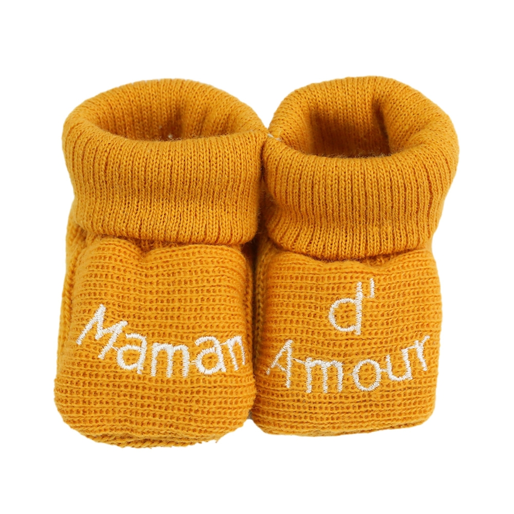 babyslofjes maman d'amour mosterd babyslofjes maman d'amour mosterd