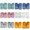 doos met assortiment geboorte slofjes papa en mama d'amour - 6 kleuren doos met assortiment geboorte slofjes papa en mama d'amour - 6 kleuren