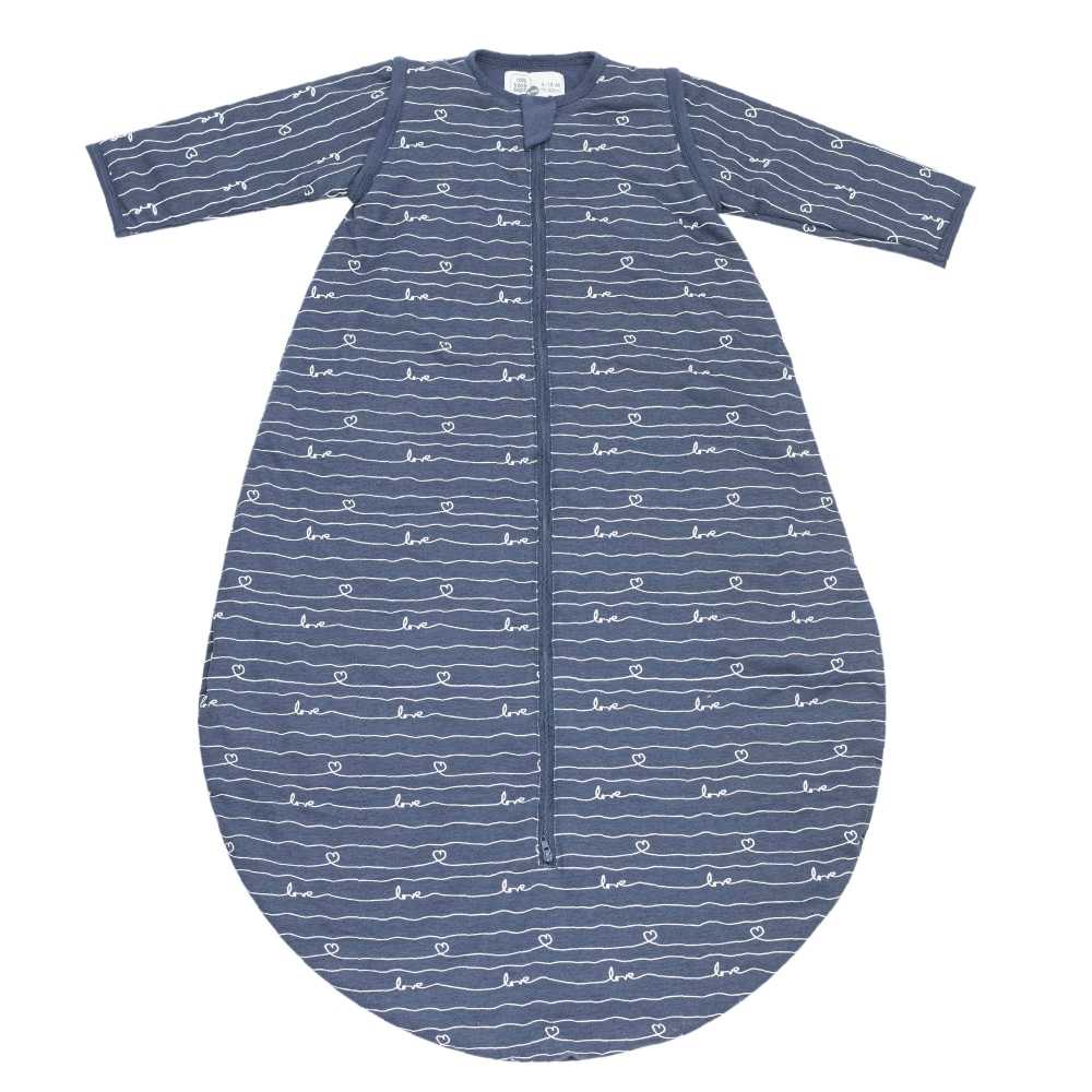 Saco de dormir azul-marinho com motivo branco «love» Saco de dormir azul-marinho com motivo branco «love»