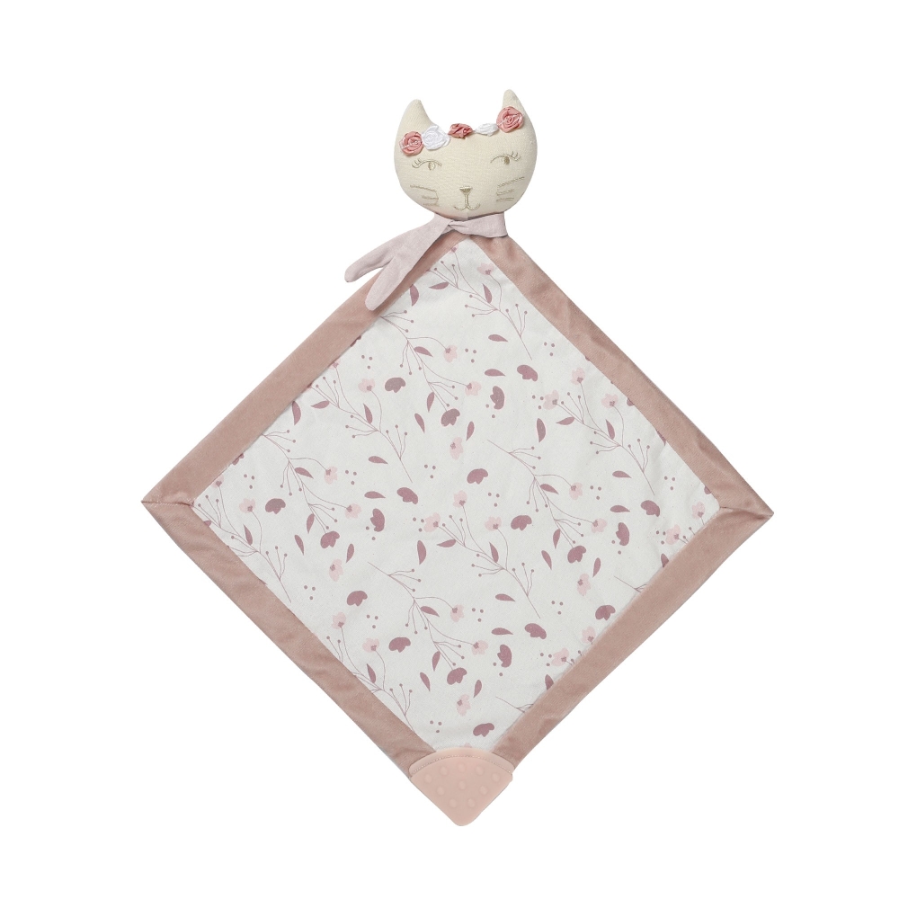 Doudou piatto Rose il gattino