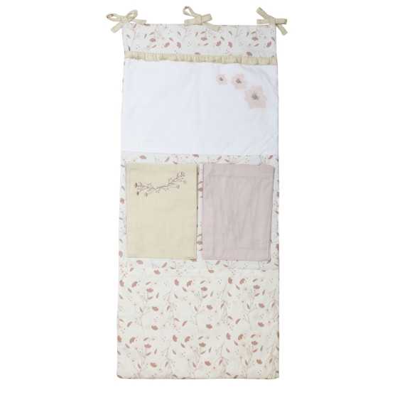Organizador de berço para bebé - Rosa e Lili